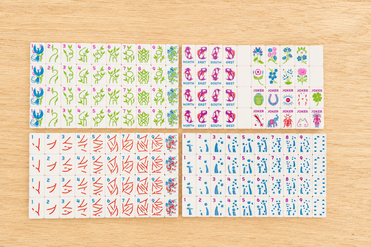 Fortune Mahjong Tile Set