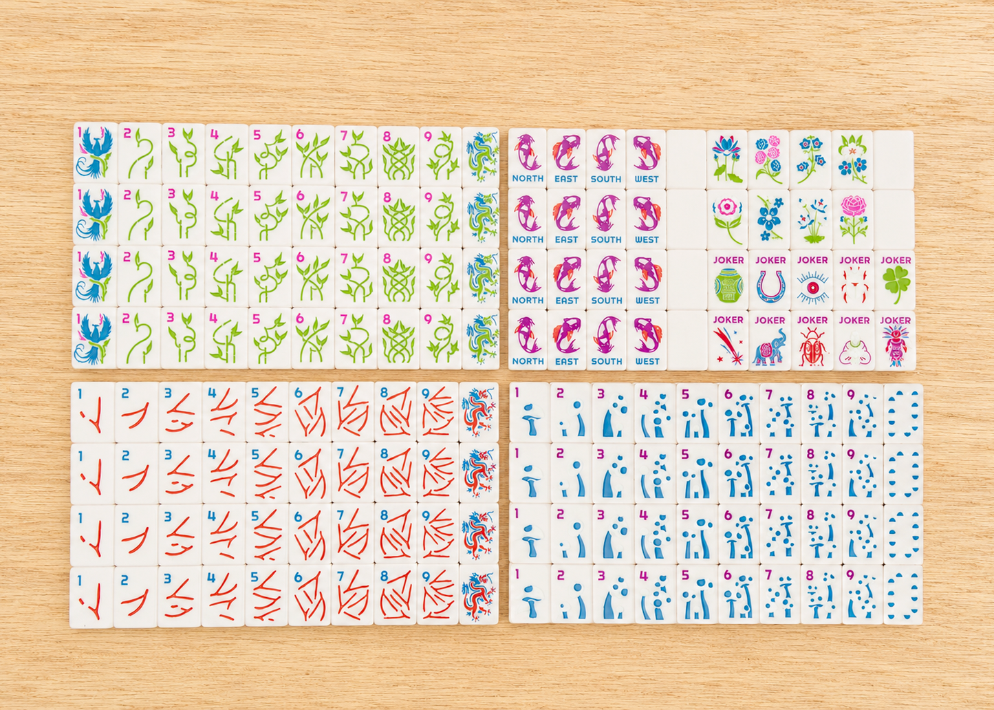 Fortune Mahjong Tile Set