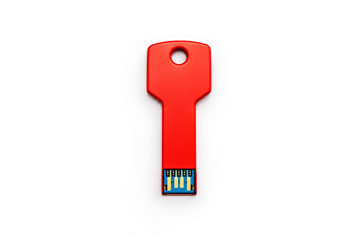 Red Key Style USB 3.1 Flash Drive