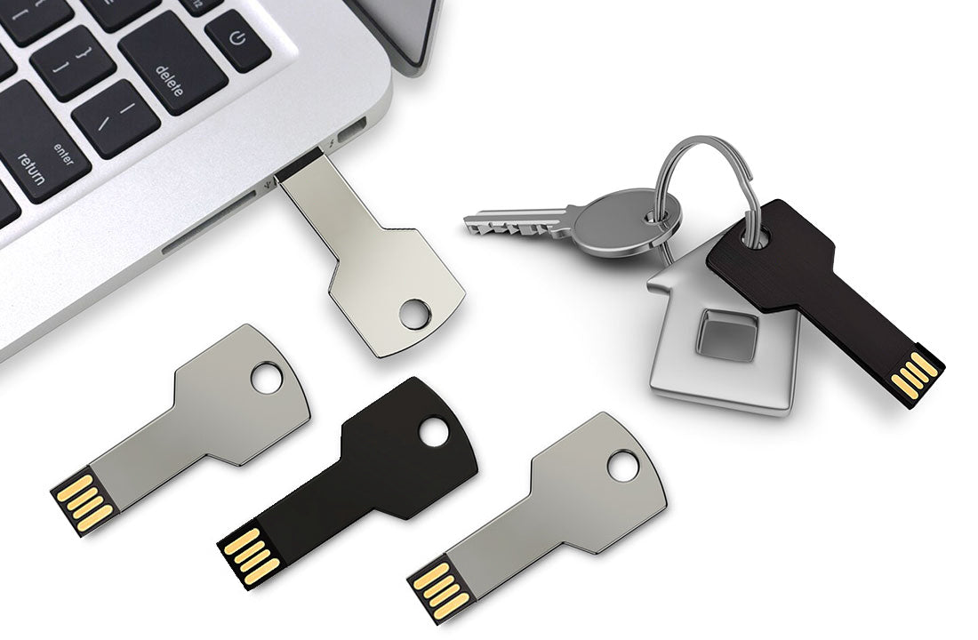 Key Style USB 2.0 Flash Drive Unprinted