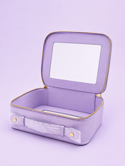 Purple Mahjong Tile Storage Bag
