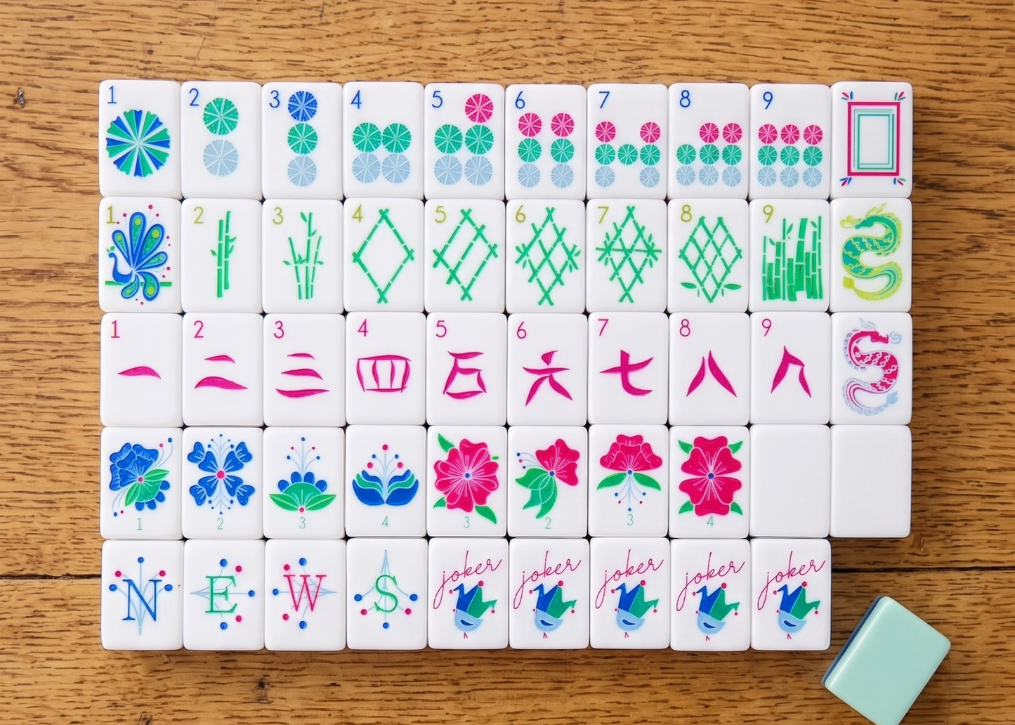 Garden Mahjong Tile Set