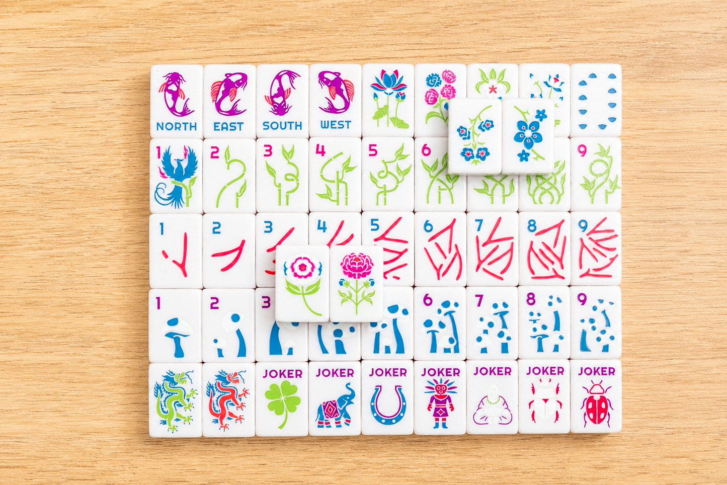 Fortune Mahjong Tile Set