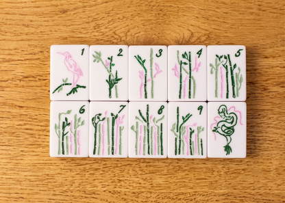 Jade Mahjong Tile Set