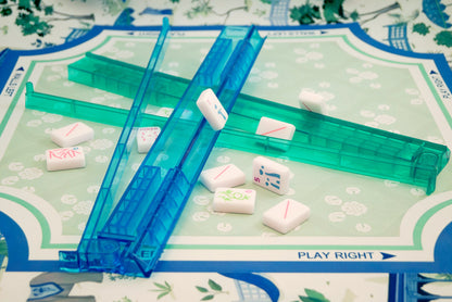 Green Garden Mahjong Mat – 31.5" x 31.5" Non-Slip Mahjong Table Mat