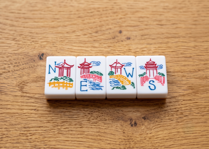 Malachite Mahjong Tile Set
