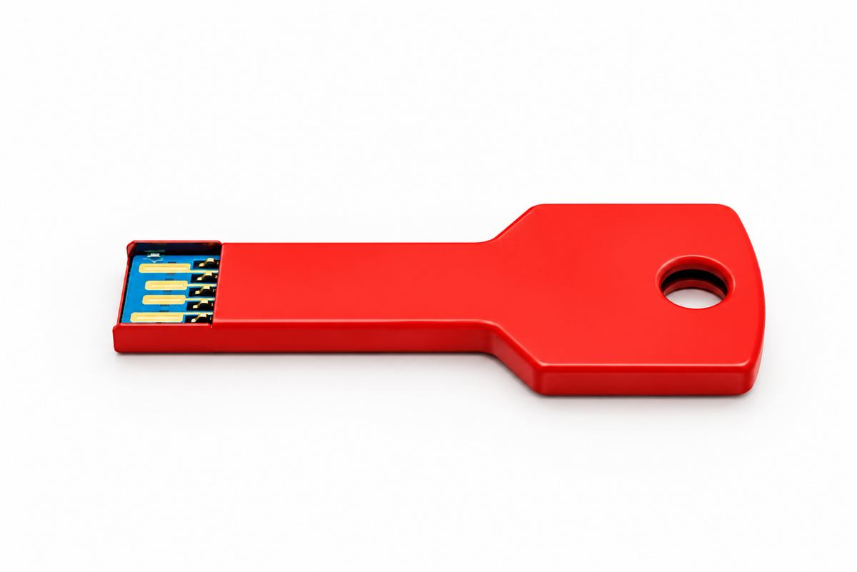 Red Key Style USB 3.1 Flash Drive