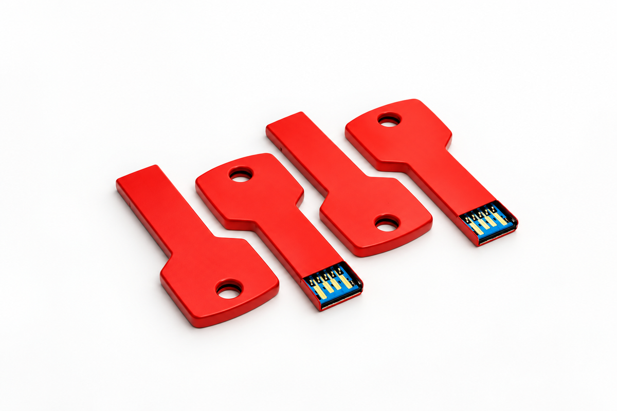 Red Key Style USB 3.1 Flash Drive