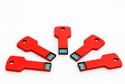 Red Key Style USB 3.1 Flash Drive