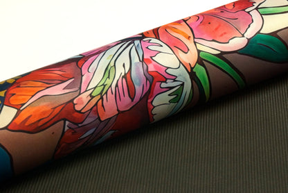 Tulips Mahjong Mat – 31.5" x 31.5" Non-Slip Mahjong Table Mat