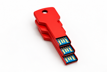 Red Key Style USB 3.1 Flash Drive