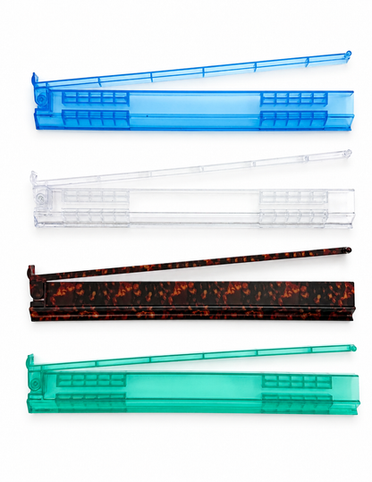 Tortoise Shell Acrylic Mahjong Rack & Pusher Set