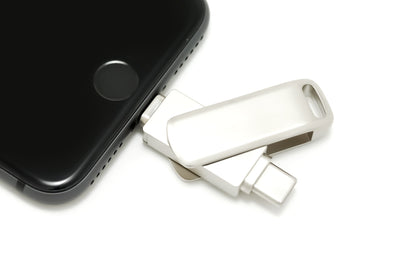 Bolt Dual USB Flash Drive - Type C & Lightning - Apple iPhone Compatible