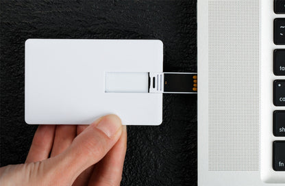 Card Flip Style USB 2.0 Flash Drive Unprinted