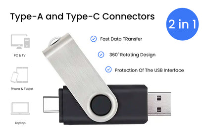 Dual SWM USB 3.1 Flash Drive Unprinted