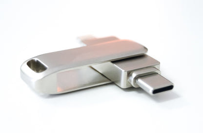 Bolt Dual USB Flash Drive - Type C & Lightning - Apple iPhone Compatible