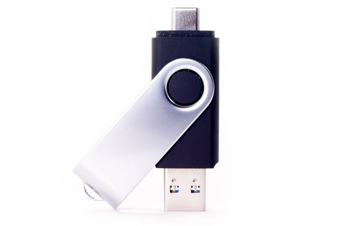 Unprinted Dual SWM Flash Drive